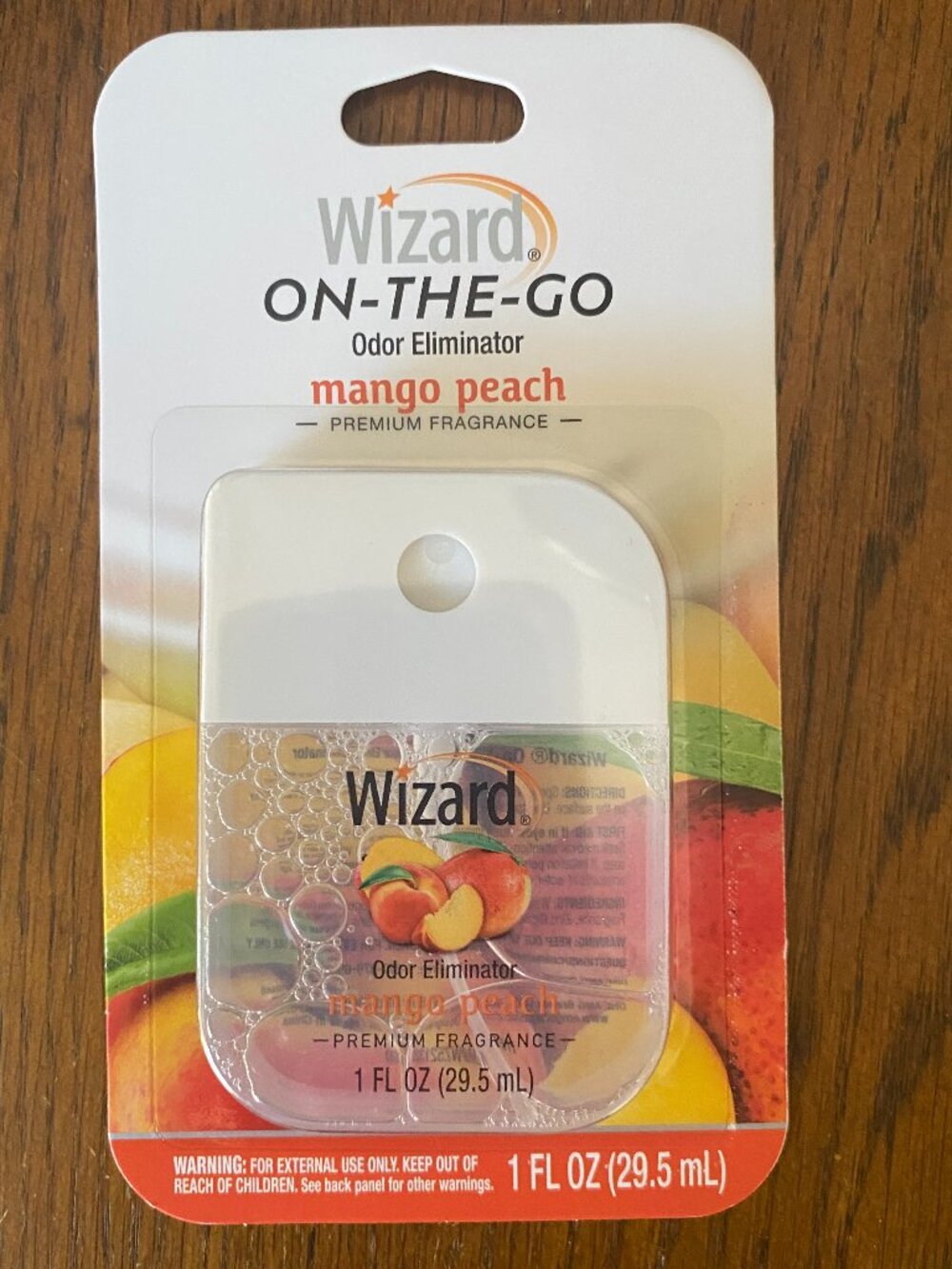3/$10 WIZARD On-The-Go Odor Eliminator *MANGO PEACH*